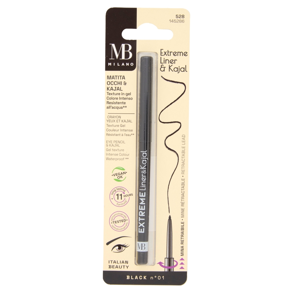 MB Milano Extreme Liner & Kajal Matita Occhi & Kajal Black N° 01